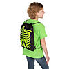 12" x 15" Medium Glow-in-the-Dark Skeleton Nonwoven Drawstring Bags &#8211; 12 Pc. Image 3