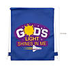 12" x 15" Medium Nonwoven Outer Space VBS Drawstring Bags - 12 Pc. Image 1