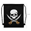 12" x 15" Medium Nonwoven Pirate Drawstring Bags - 12 Pc. Image 1