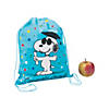 12" x 15" Medium Peanuts&#174; Graduation Snoopy Nonwoven Drawstring Bags Image 1