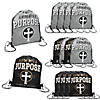 12&quot; x 15&quot; Medium Religious Playing with a Purpose Drawstring Backpacks - 12 Pc. Image 1