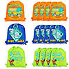 12" x 15" Medium Scooby-Doo!&amp;#8482; Multicolor Drawstring Backpacks &amp;#8211; 12 Pc. Image 1