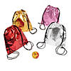 12"" x 16" Metallic Drawstring Bags Image 1