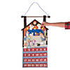 12" x 29 3/4" Nativity Scene Advent Calendar with Touch Fastener Characters - 25 Pc. Image 1