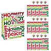 12" x 7" x 14 1/2" Large Red & Green Paper Gift Bags with Tags - 12 Pc. Image 1