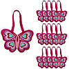 12" x 8 1/4" Medium Butterfly-Shaped Nonwoven Tote Bags - 12 Pc. Image 1