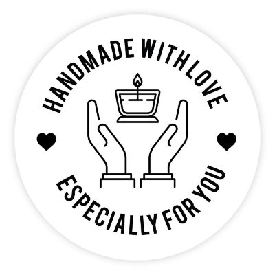 120 Candle Handmade with Love for You Image 1