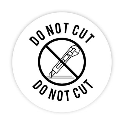120 Do Not Cut, Packaging Stickers Image 1