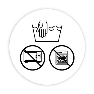 120 Hand Wash Only Icon  Stickers Image 1