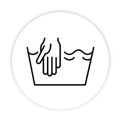 120 Hand Wash Only Icon Stickers Image 1