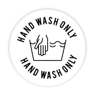 120 Hand Wash Only, Packaging Stickers Image 1