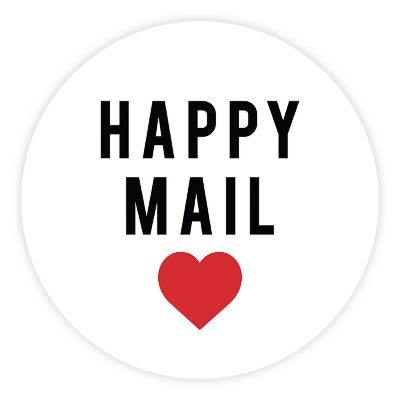 120 Happy Mail Packaging  Stickers Image 1
