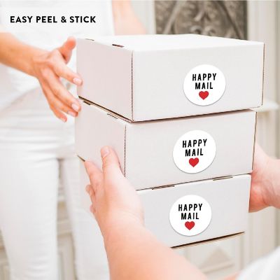 120 Happy Mail Packaging  Stickers Image 1