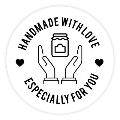 120 Mason Jar Handmade w/Love Especially Image 2