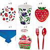 120 Pc. Berry Party Ultimate Tableware Kit for 8 Guests Image 1