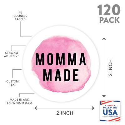 120 Watercolor Pink Momma Made Handmade Image 2