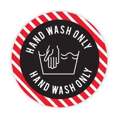 120PC Business Hand Wash Only, Red/White Image 2