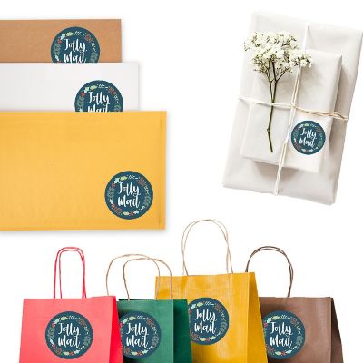 120PC Business Jolly Mail, Wreath Design Image 1