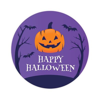 120PC Halloween Sticker Pack Happy Jack O' Lantern Image 1