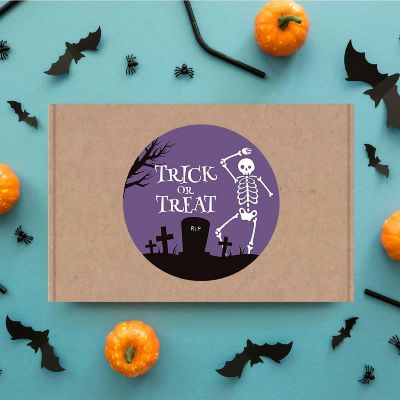 120PC Halloween Sticker Pack Skeleton in Graveyard Image 3