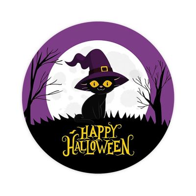120PCS Halloween Stickers Pack Cute Black Cat Image 1