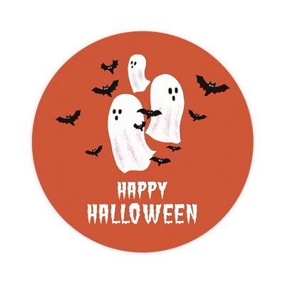120PCS Halloween Stickers Pack Ghosts and Bats Image 1