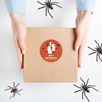 120PCS Halloween Stickers Pack Ghosts and Bats Image 2