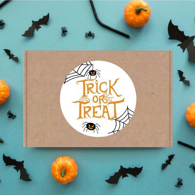 120PCS Halloween Stickers Pack Spiders and Webs Image 3