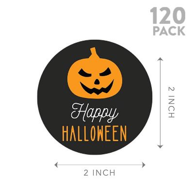 120PCS Halloween Stickers Pack Spooky Pumpkin Image 1