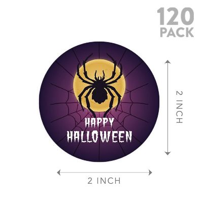 120PCS Halloween Stickers Pack Tarantula Image 1