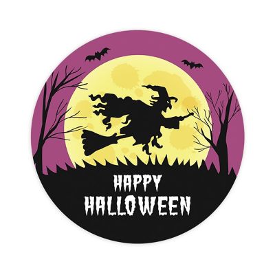 120PCS Halloween Stickers Pack Witch and Full Moon Image 1