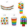 121 Pc. Lotsa Pops Party Ultimate Tableware Kit for 8 Guests Image 2