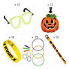123 Pc. Halloween Family Plastic Glow Jewelry & Handout Kit for 12 Image 1