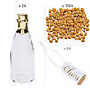 1232 Pc. Gold Champagne Bottle Favor Container Kit for 24 Guests Image 1