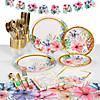 124 Pc. Elevated Luau Party Tableware Kit for 8 Guests Image 1