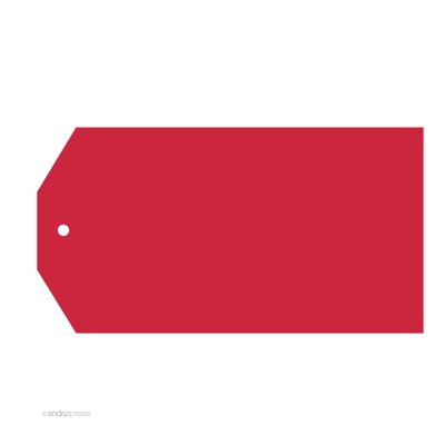 12PC Classic Tags Solid Blank Red Image 1