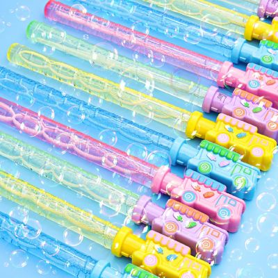 12PCS Assorted Macaron Ice Cream Truck Bubble Wands for Kids Birthday Gifts Party Favors Image 3