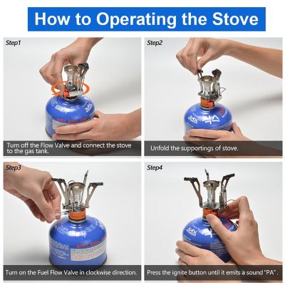 12Pcs Camping Cookware Mess Kit With Mini Stove Image 3