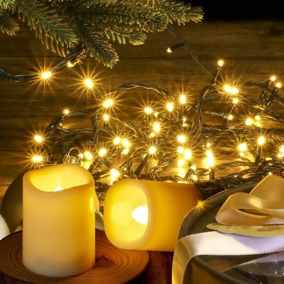 12Pcs Flameless Votive Candles with Remote Timer Image 3