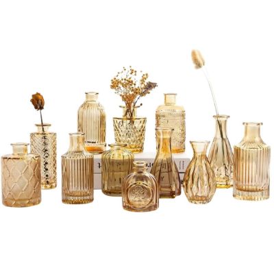 12Pcs Glass Bud Vases For Flowers Image 1