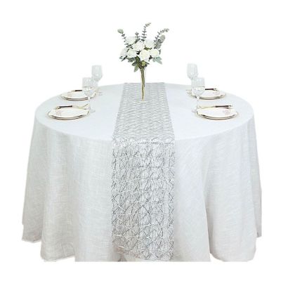 12"x108" Metallic Polyester Table Runner &amp;#8211; Party &amp; Event Decor Image 1