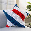 13 1/2" Patriotic Star Chenille Pillow Image 1