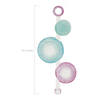 13.5" Mermaid Sparkle Bubble Hanging Decorations - 6 Pc. Image 1