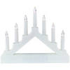 13.5" Pre-Lit LED 7-Tier White Candelabra Christmas Decoration Image 1