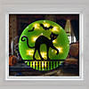 13.75" Lighted Black Cat Halloween Window Silhouette Image 1