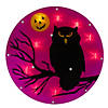 13.75" Lighted Owl Halloween Window Silhouette Image 1