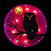 13.75" Lighted Owl Halloween Window Silhouette Image 2