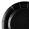 13" Black Round Disposable Paper Charger Plates (120 Plates) Image 1