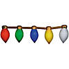 13 Ft. 5 3/4" Airblown&amp;#174; Inflatable Hanging Multicolor Christmas Lightbulb String Image 1