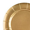 13" Gold Round Disposable Paper Charger Plates (120 Plates) Image 1